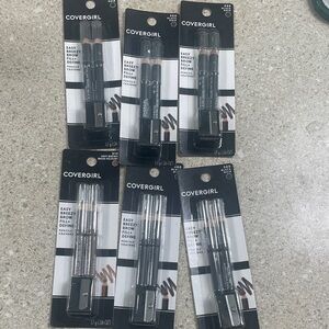 COVERGIRL Easy Breezy Brow Definer Set - Black and soft brown makeup bundle